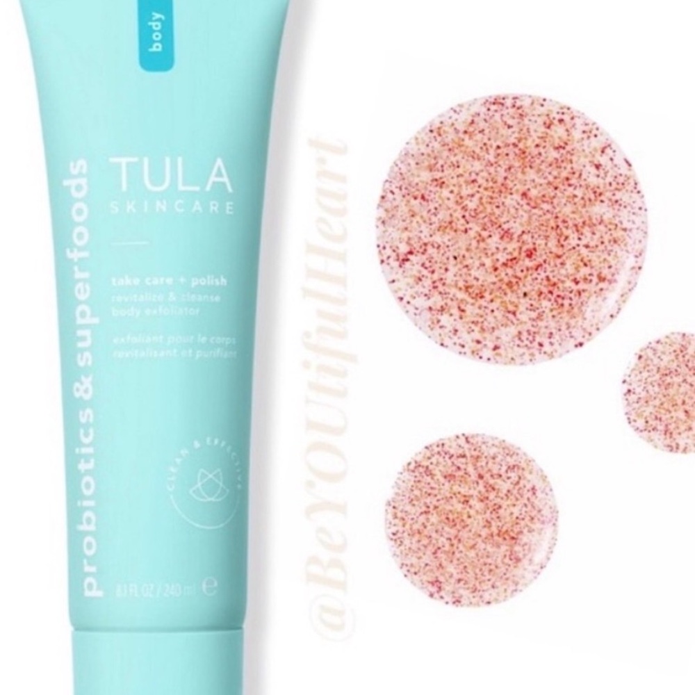 Tula Skincare Exfoliating Body Polish - Light Blue NIB